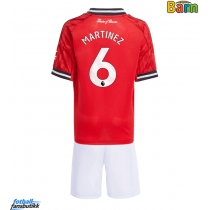 Manchester United Lisandro Martinez #6 Hjemmedraktsett Barn 2025-26 Kortermet (+ Korte bukser)